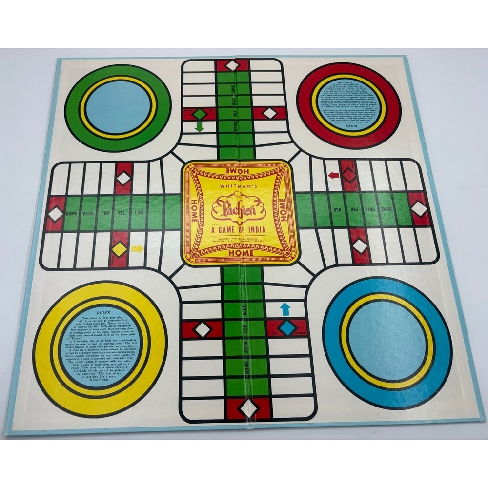 Pachisi The Game of India Board Game Whitman Vintage 1967 Complete - Picture 3 of 8